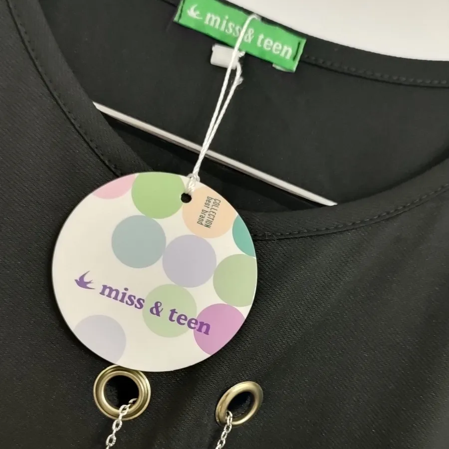 تیشرت مشکی نو زنجیر دار