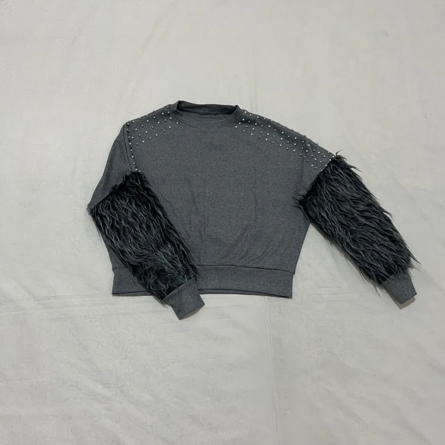 بلوز آستین خز