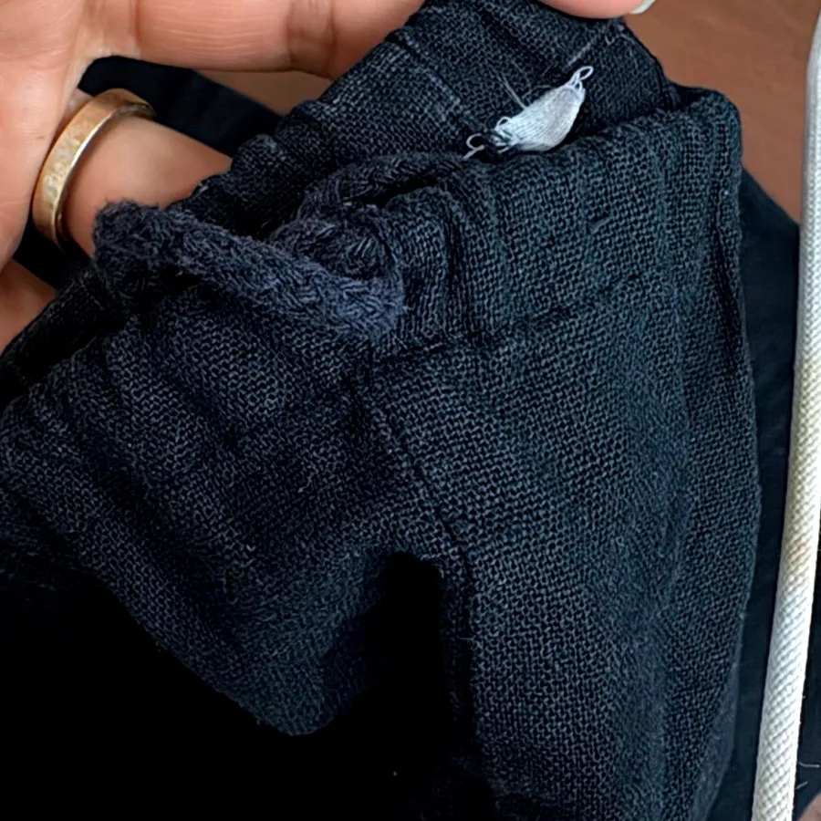 شلوار مشکی لینن