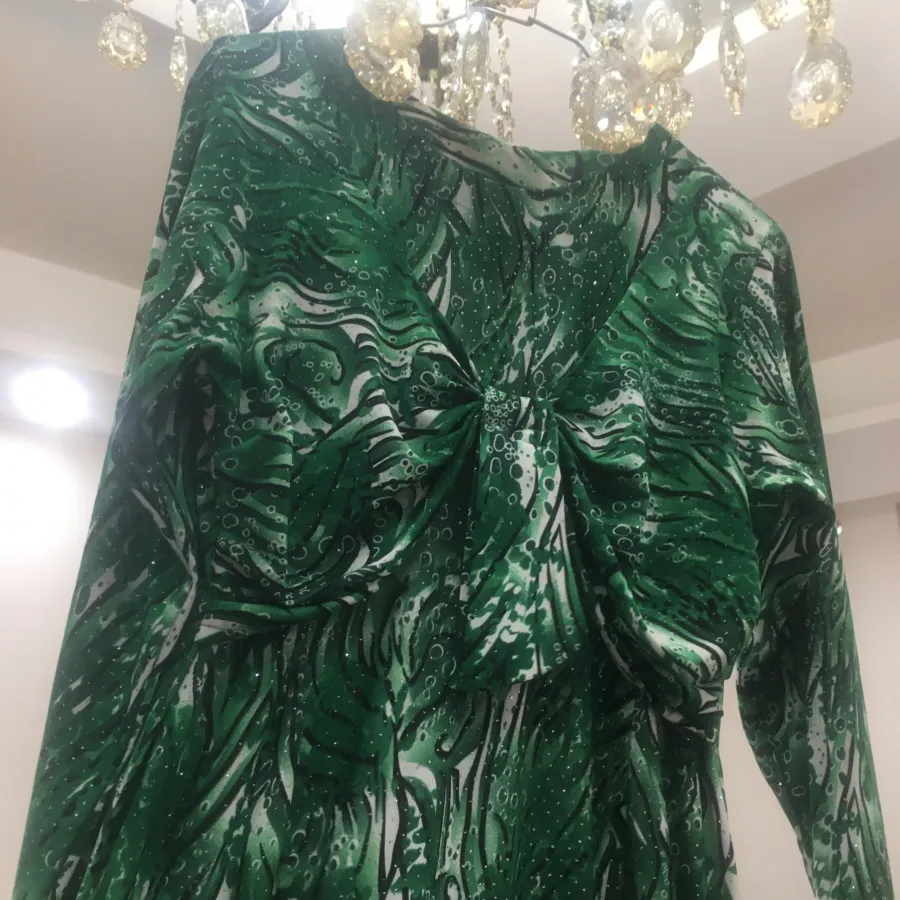 پیراهن سبز مجلسی کردی