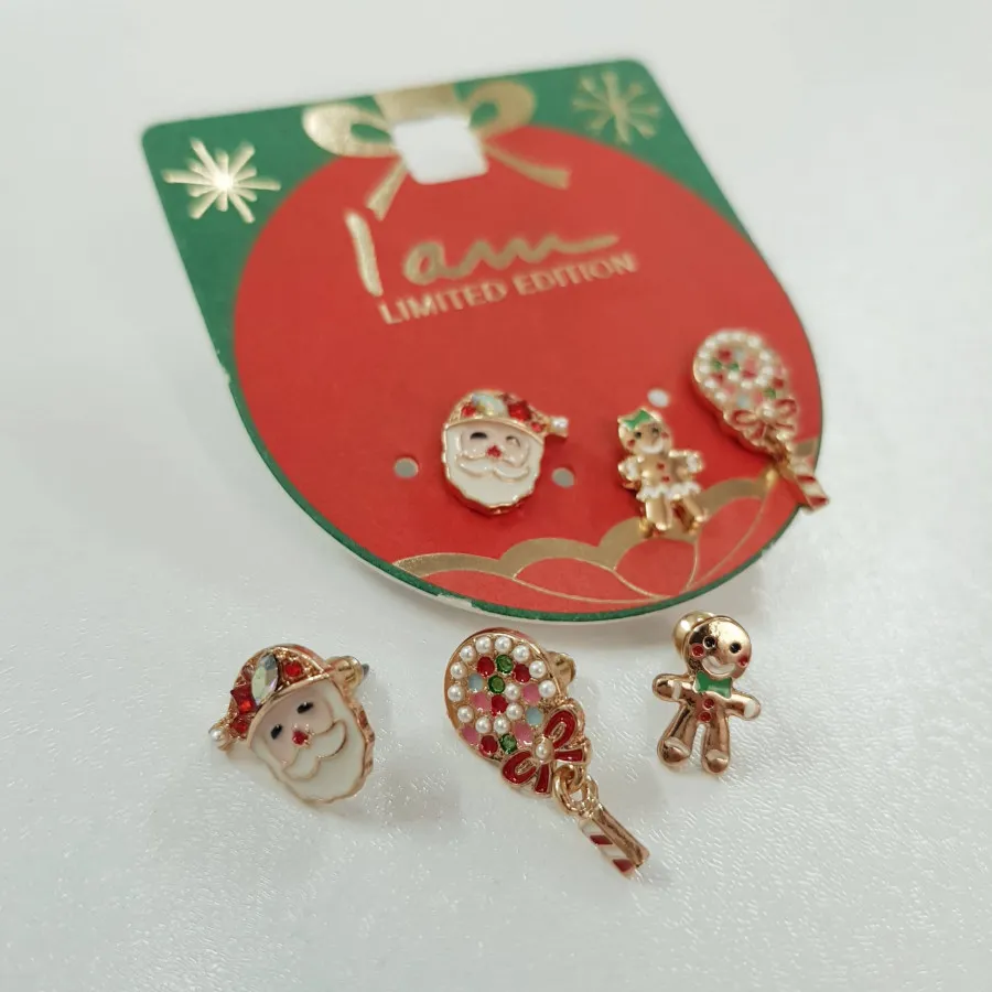 پک گوشواره گلگوش کریسمسی