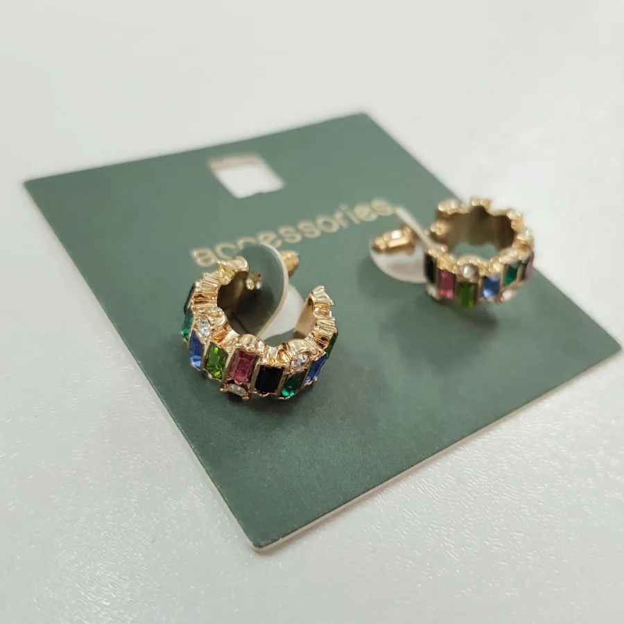 گوشواره حلقه نگین باگتی