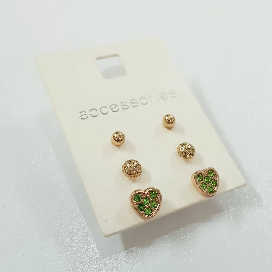 ست کارتیه طلایی نگین دار