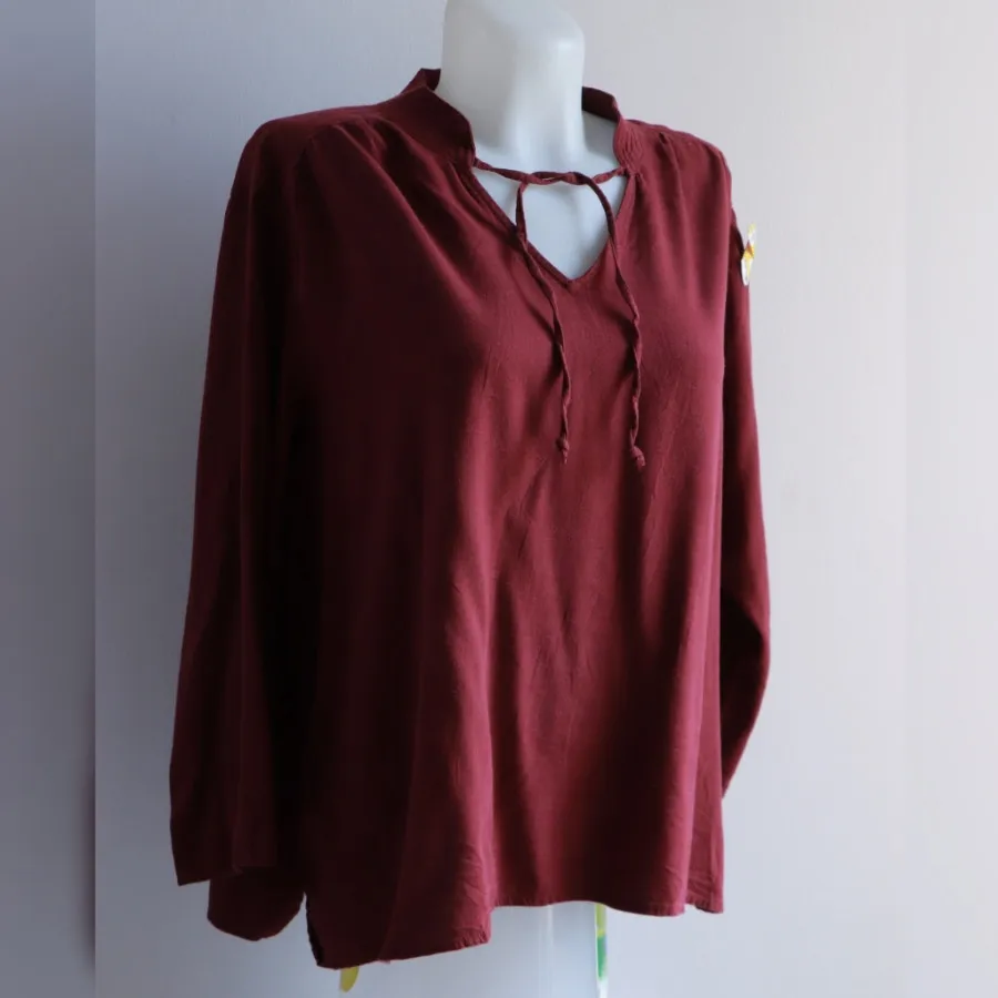 شومیز زرشکی oldnavy