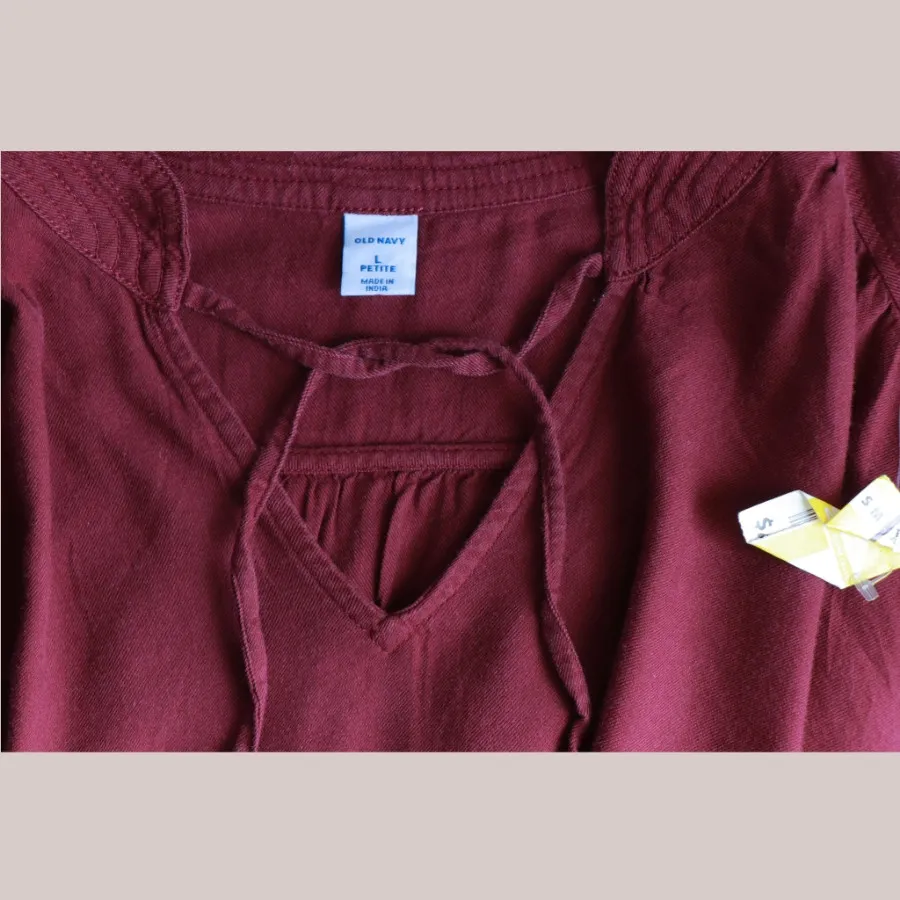 شومیز زرشکی oldnavy