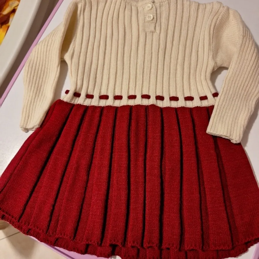 پیراهن بافت دخترانه