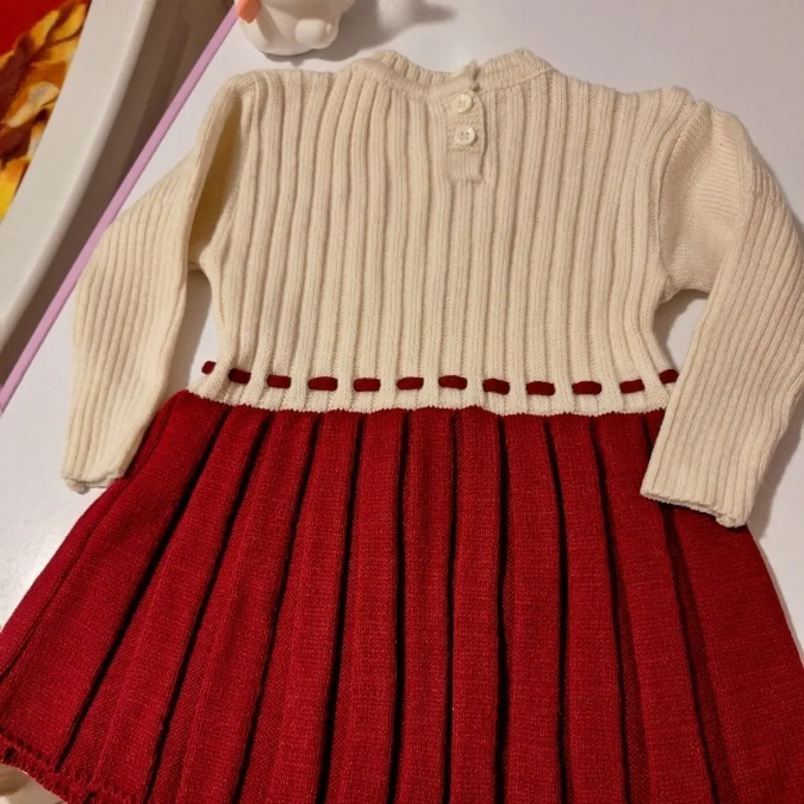 پیراهن بافت دخترانه