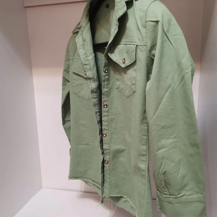 شومیز جین سبز سدری