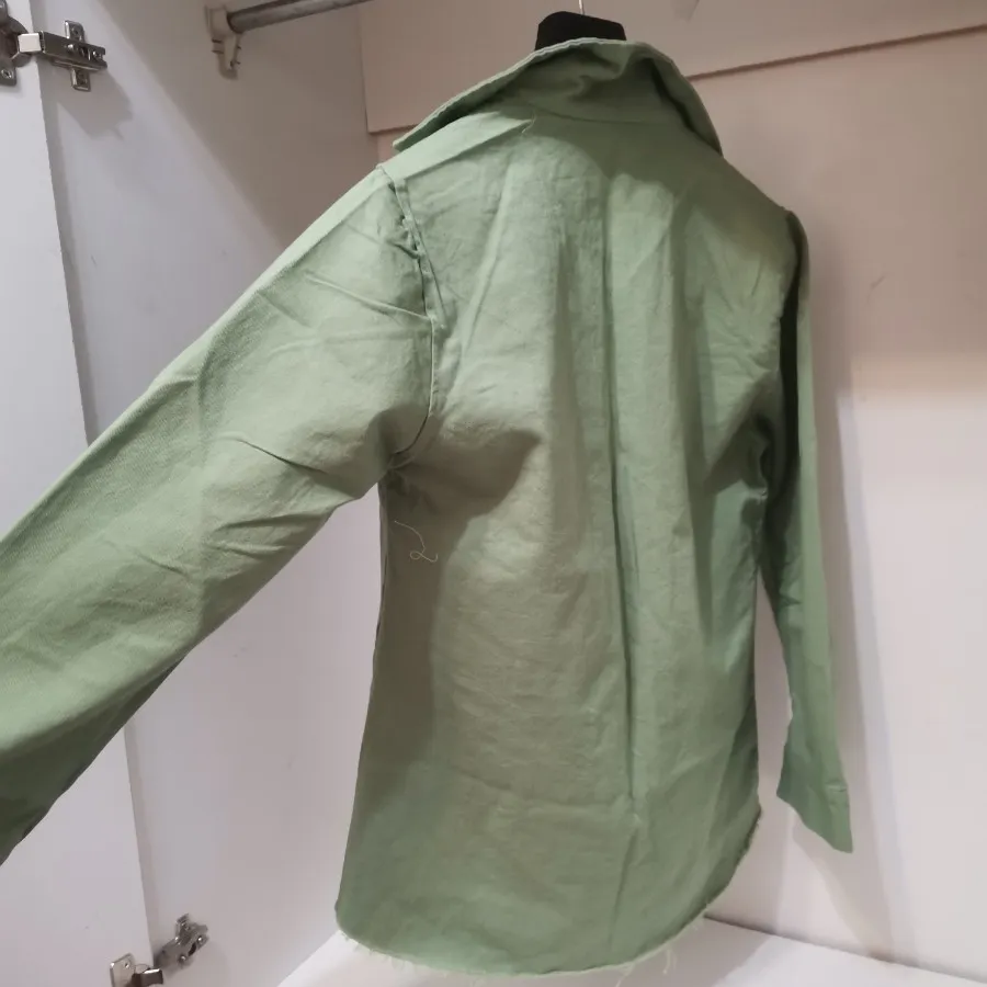 شومیز جین سبز سدری