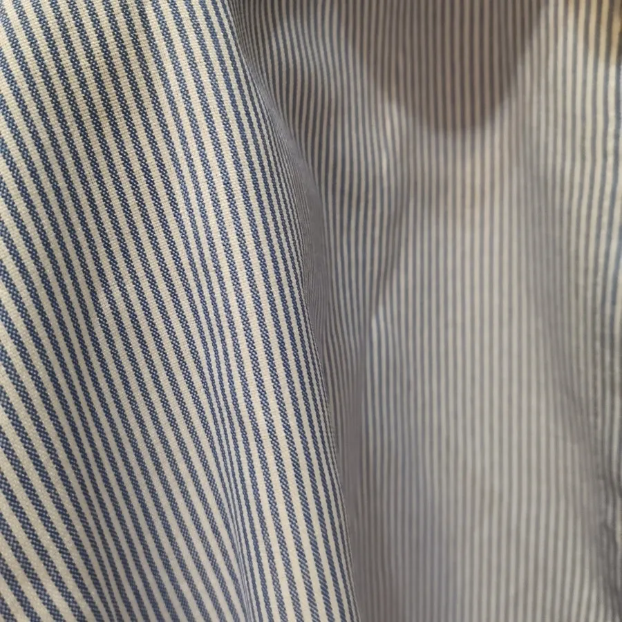 شومیز آبی راه راه بدون جی