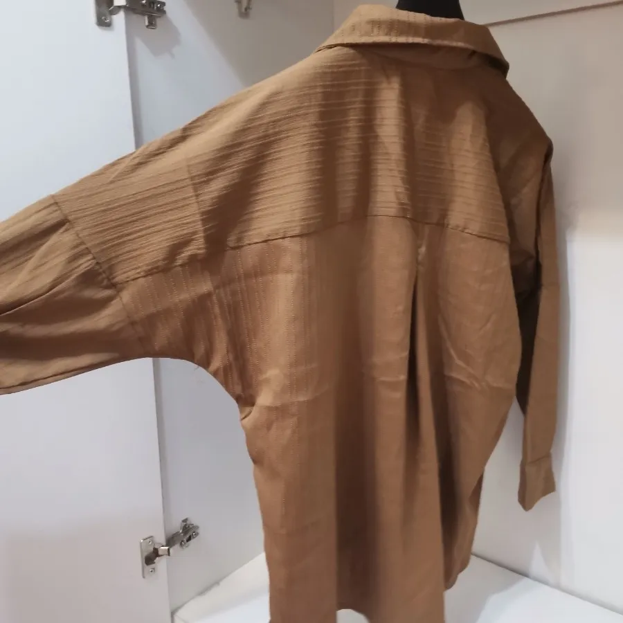 شومیز قهوه ای دارچینی نو