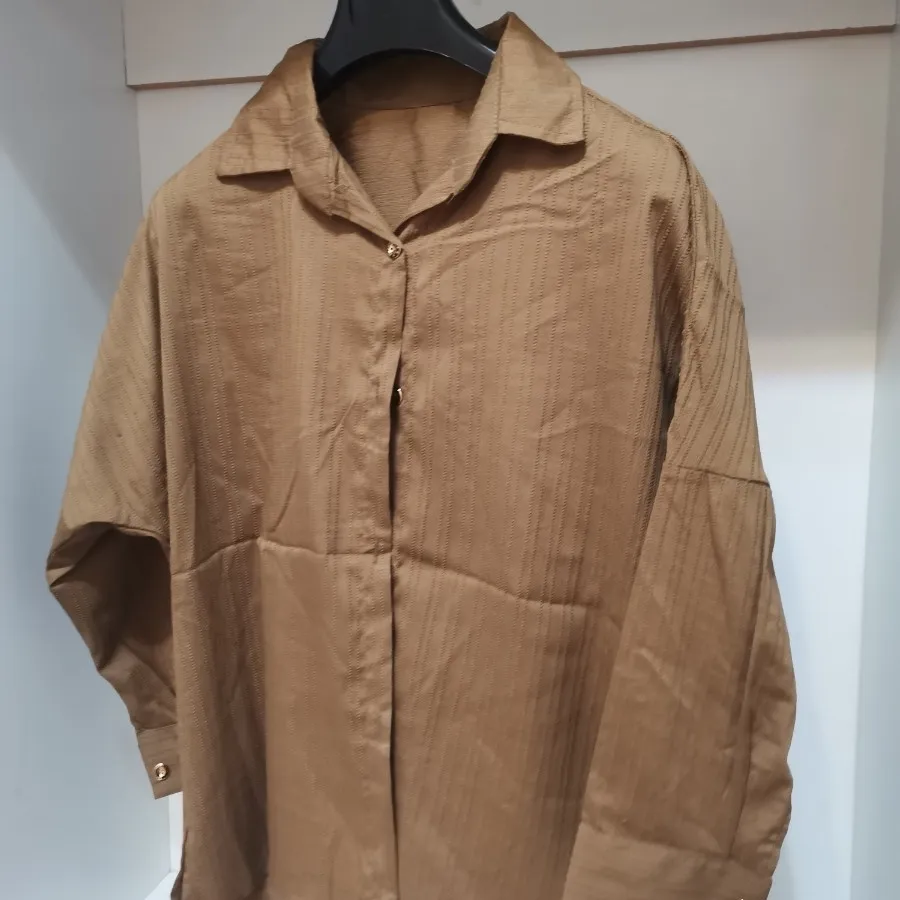 شومیز قهوه ای دارچینی نو