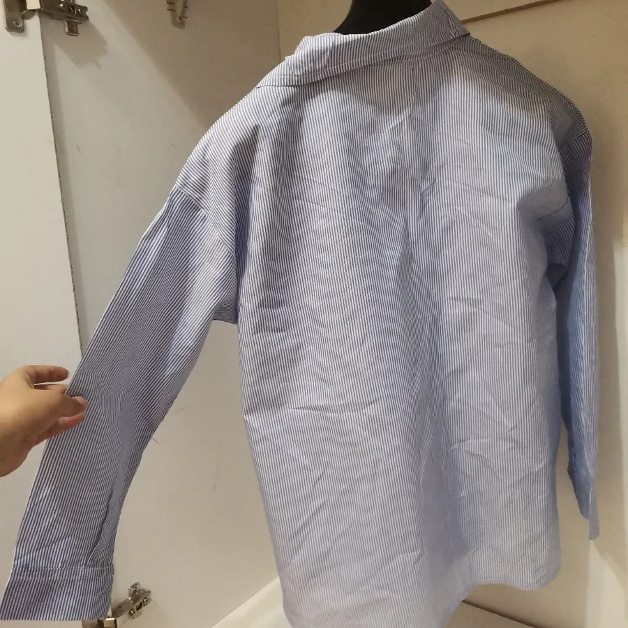 شومیز آبی جیبدارراه راه