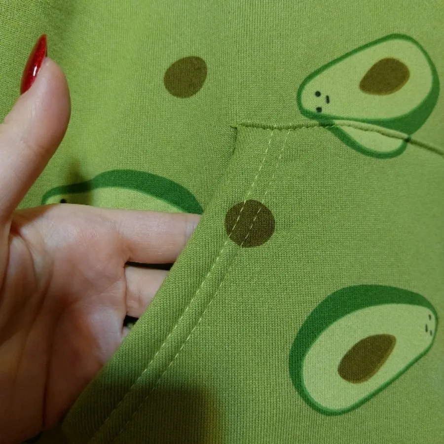 هودی سبز طرح آووکادو