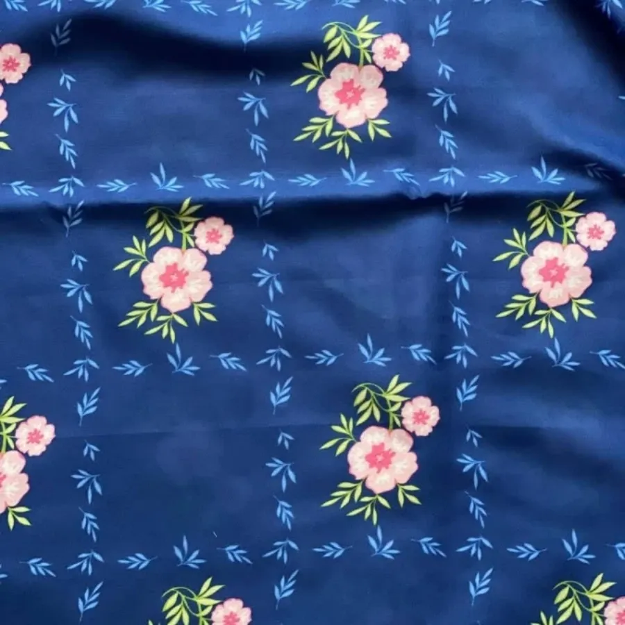 روسری آبی کاربنی