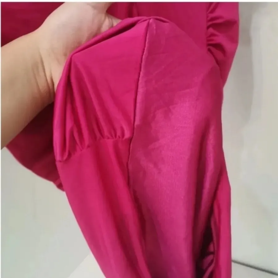 لباس مجلسی سرخابی بغل چین