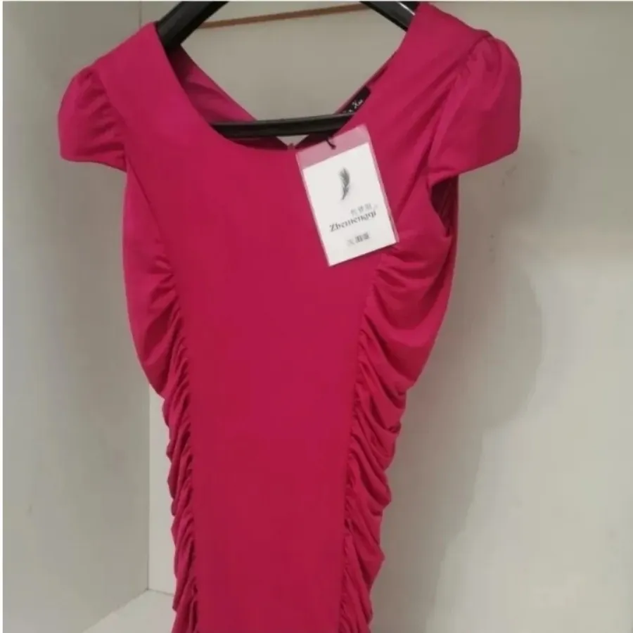 لباس مجلسی سرخابی بغل چین