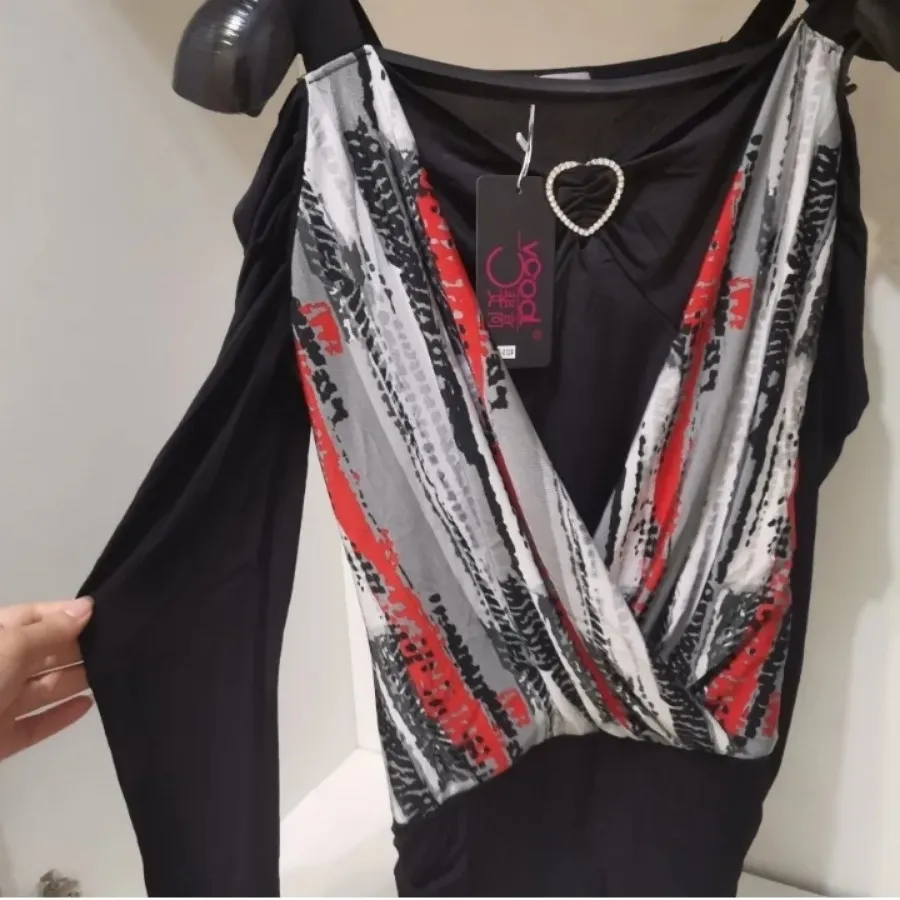 لباس مجلسی مشکی وقرمز ریو