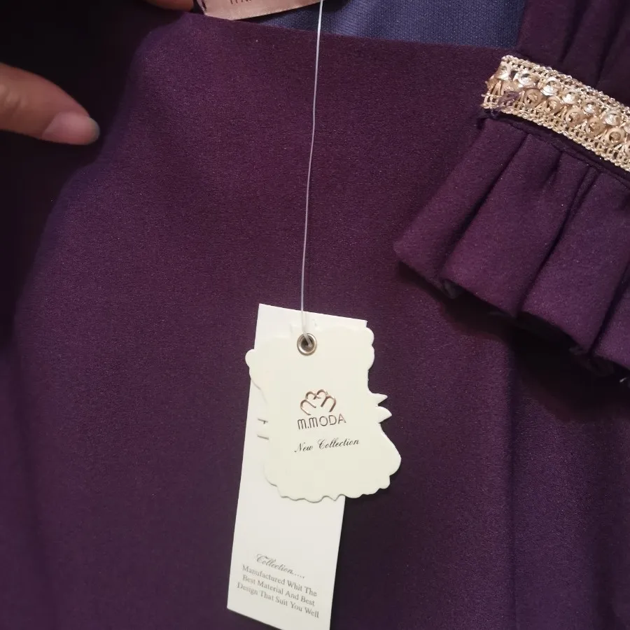 لباس مجلسی بنفش آستری دار