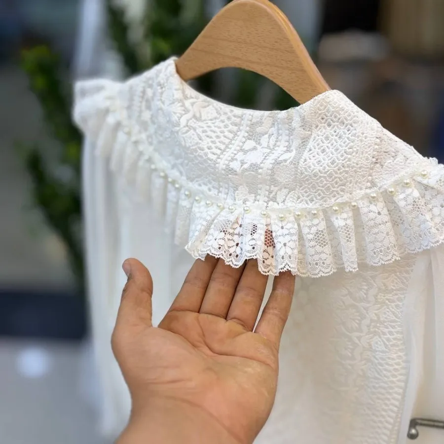 شومیز گلدوزی گیپور شیک