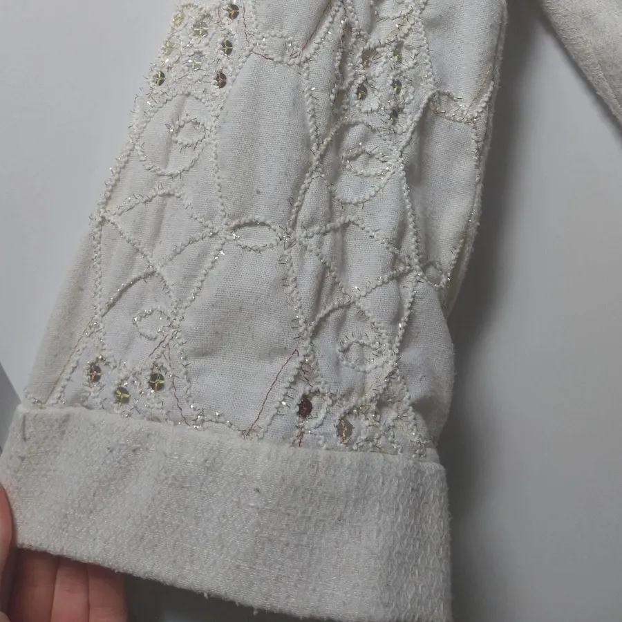 مانتو رنگ استخوانی