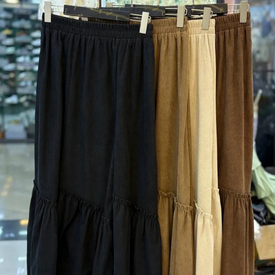 دامن جنس مخمل کبریتی