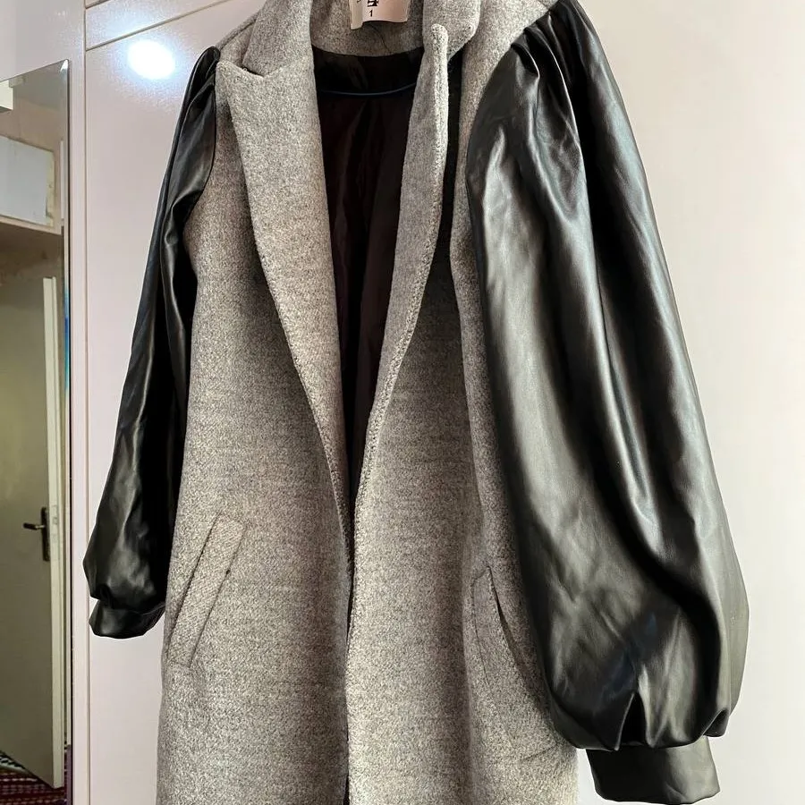 پالتو آستین چرم