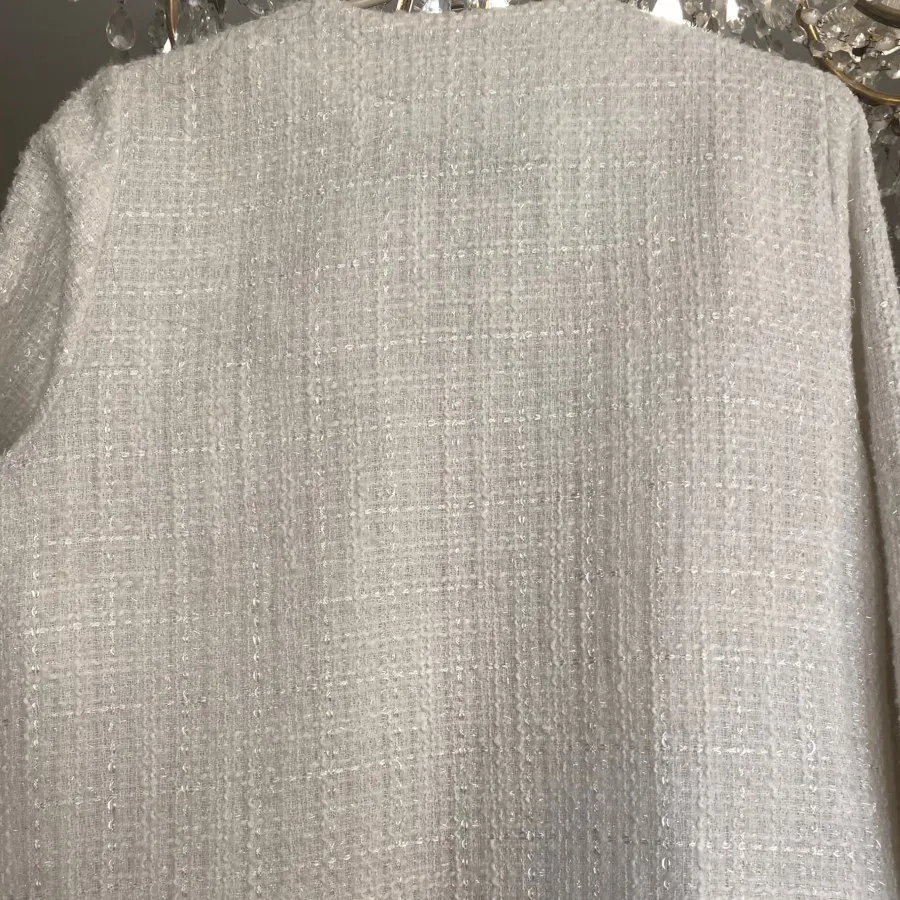 کت پشمی سفید شنل