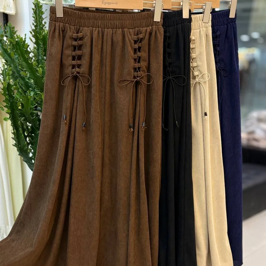 دامن جنس مخمل کبریتی