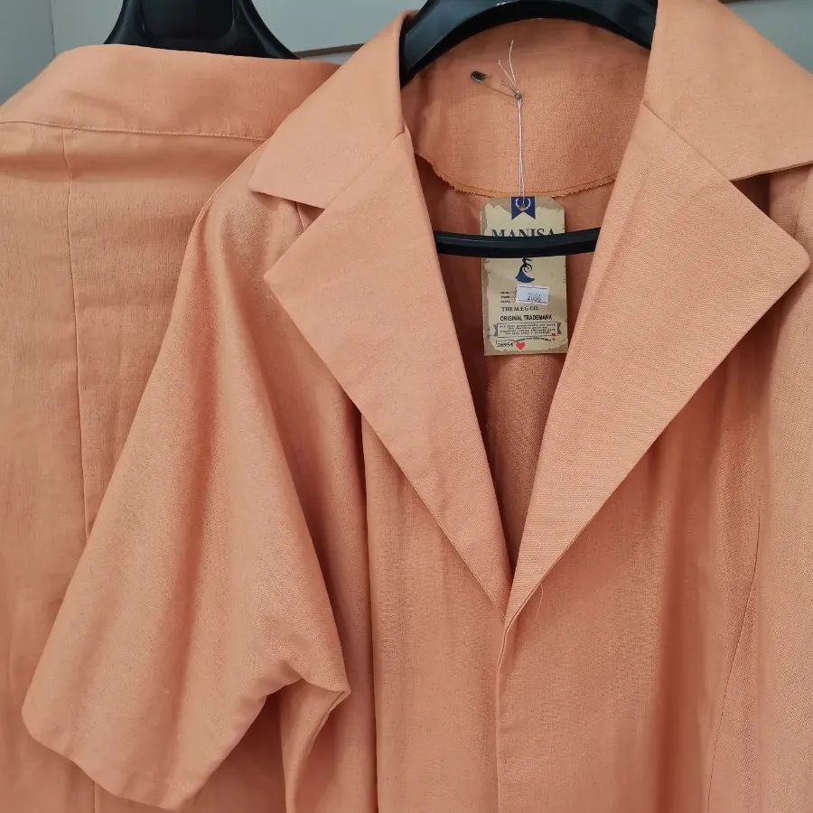 ست دوتکه کت دامن آجری