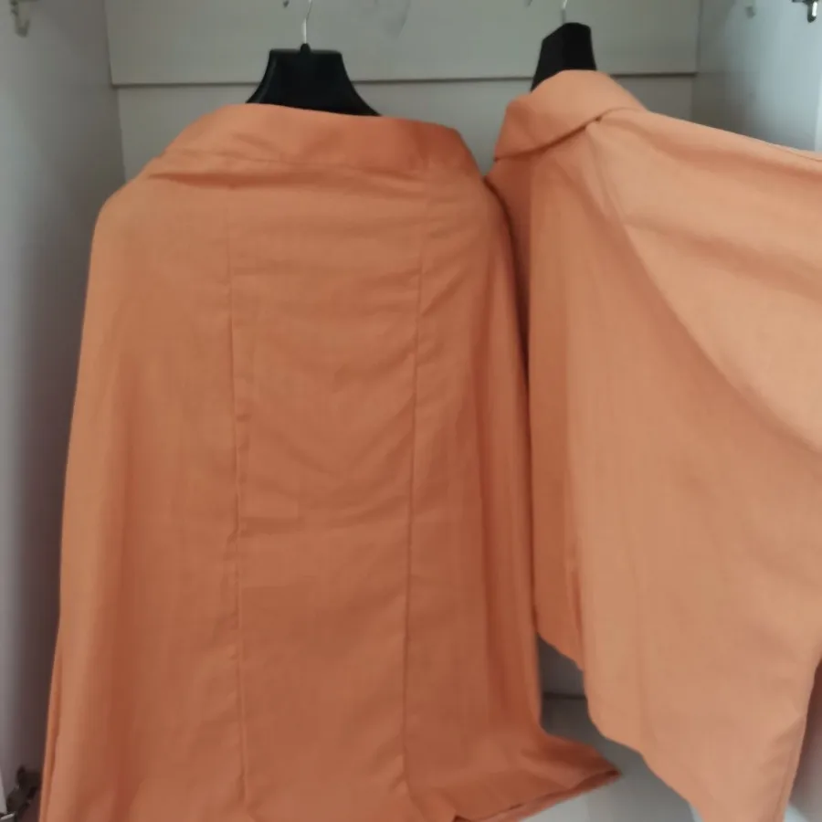 ست دوتکه کت دامن آجری