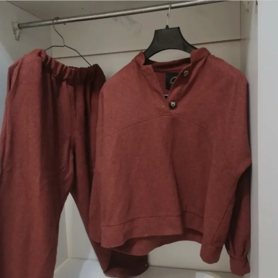 ست دورس شلوار قهوه ای فوت