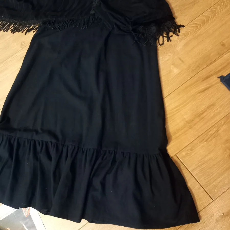 مانتو پیراهنی مجلسی مشکی