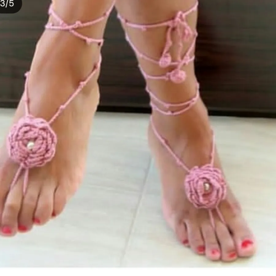 پابند قلاب بافی زیبا