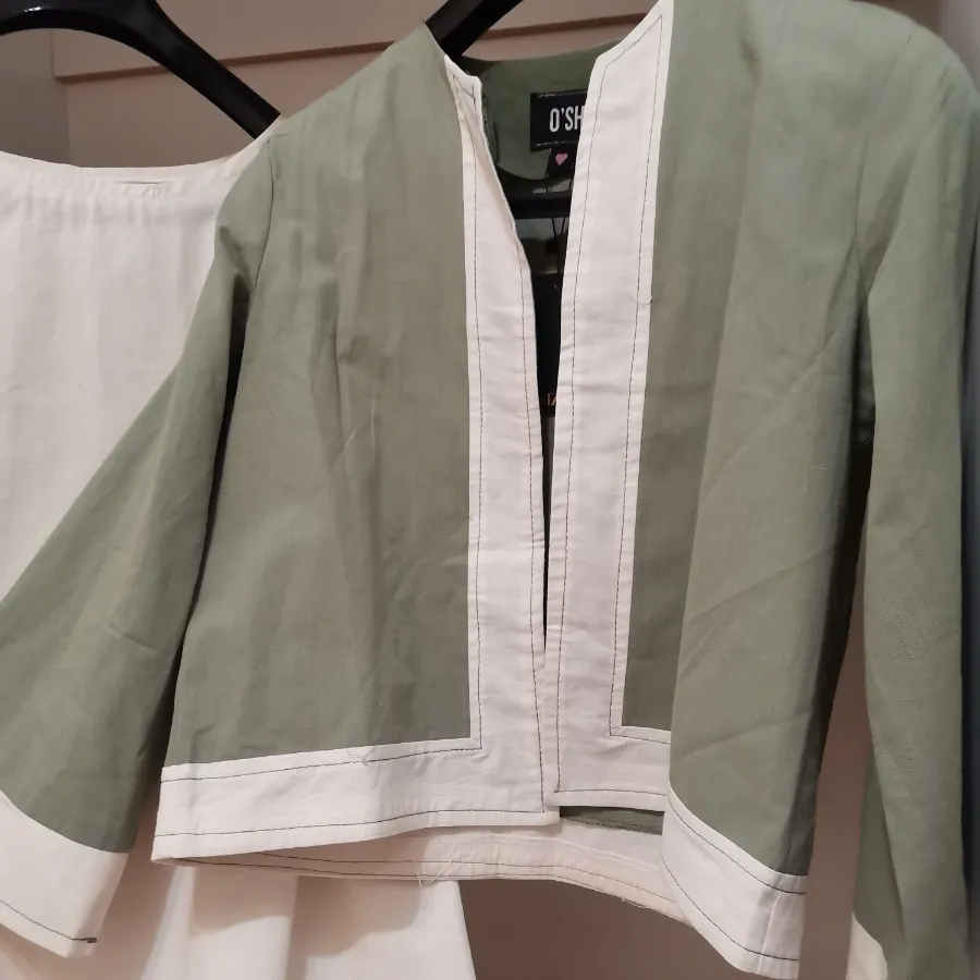 ست سارافون شیری وکت سبز