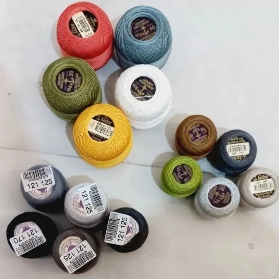 15 عدد نخ گلدوزی با دست