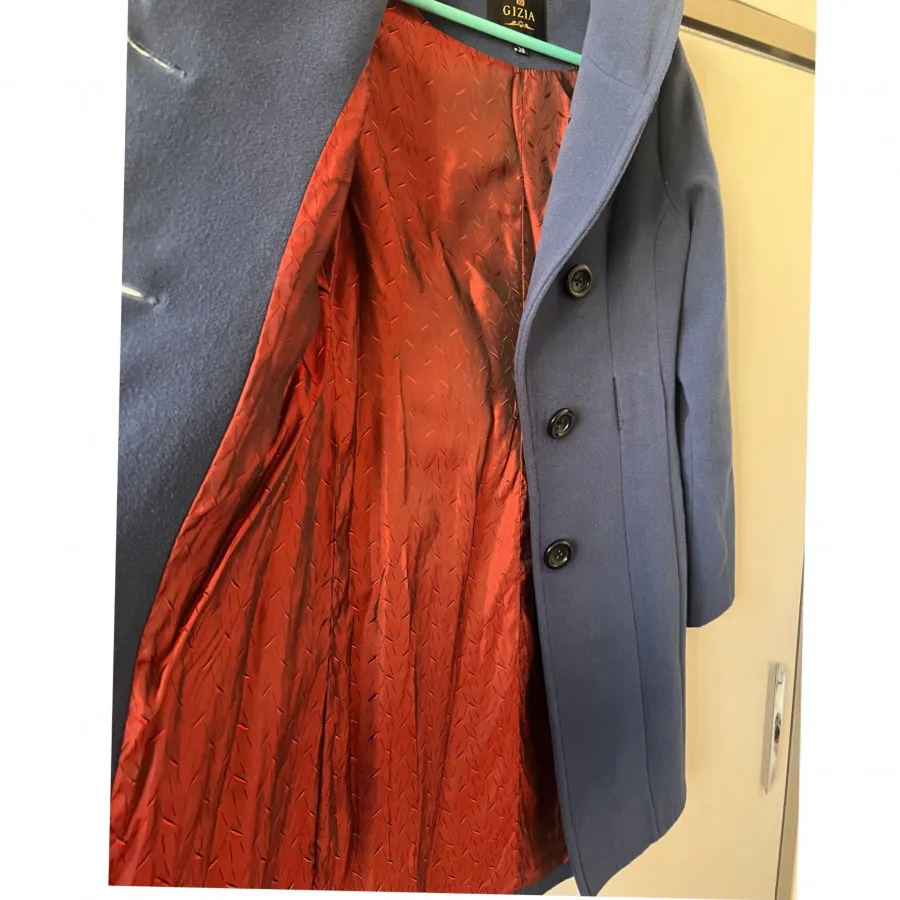 پالتو کلاه دار آبی نفتی