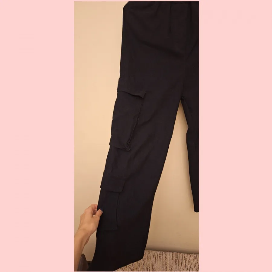 شلوار کارگو مشکی