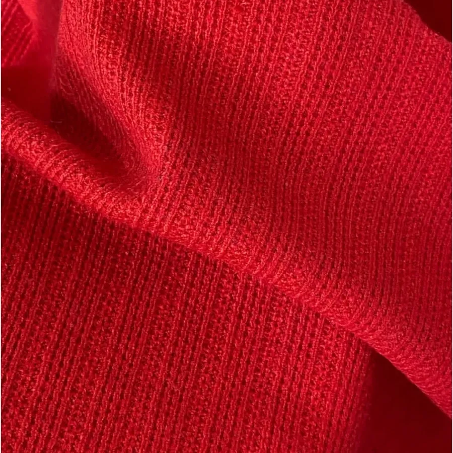 کراپ بافتنی قرمز شیک