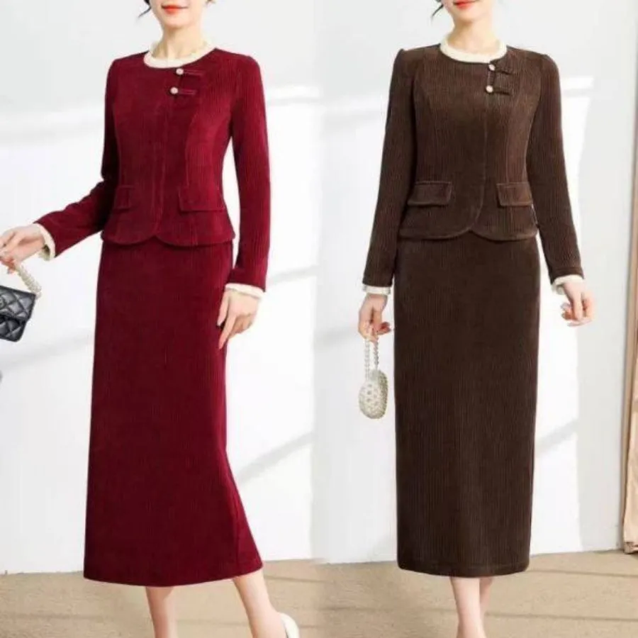 کت ودامن جنس مخمل شیک