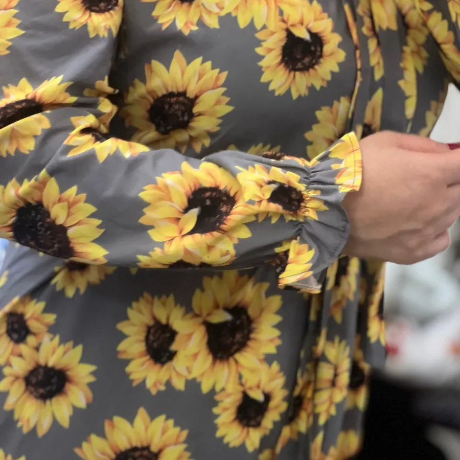 پیراهن بلندطرح افتابگر‌دو