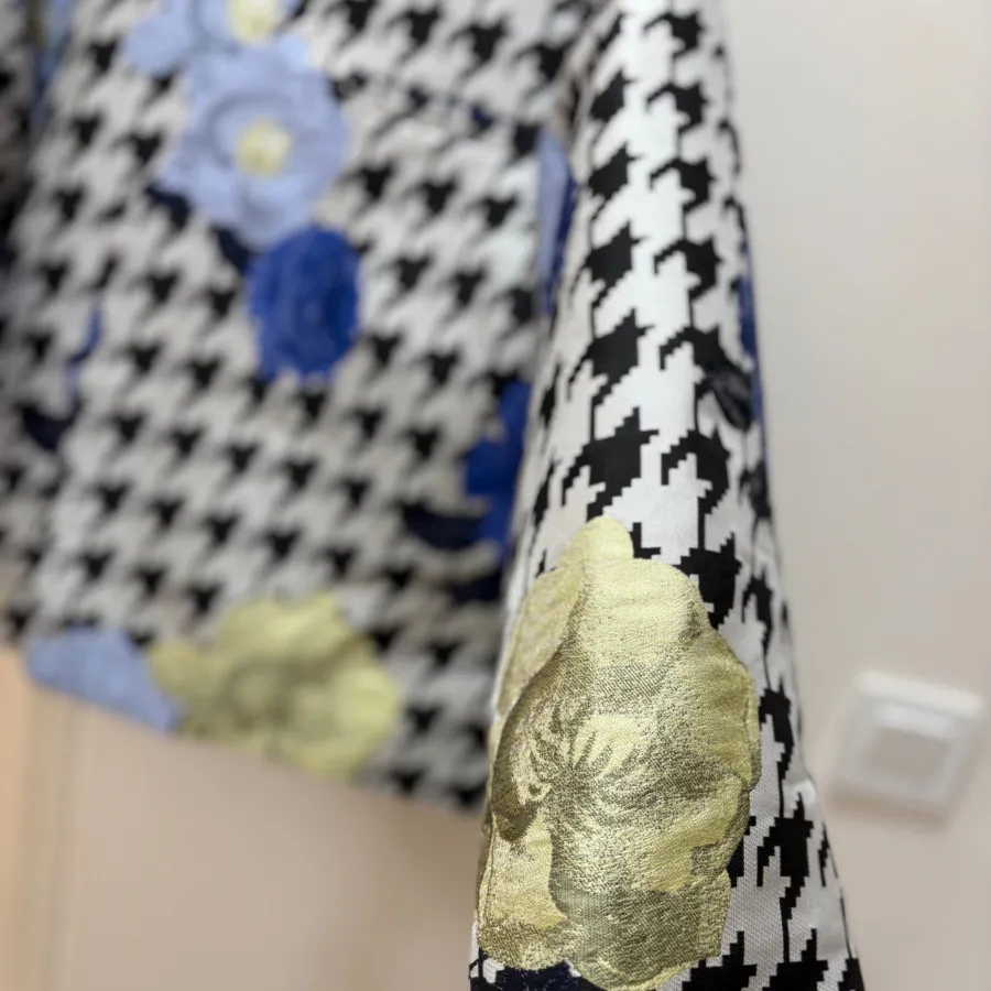 مانتو کتی ژاکارد مجلسی