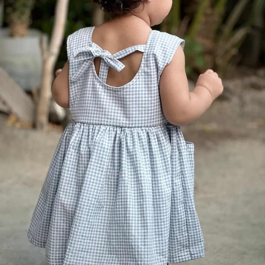 لباس دخترانه جیب دار