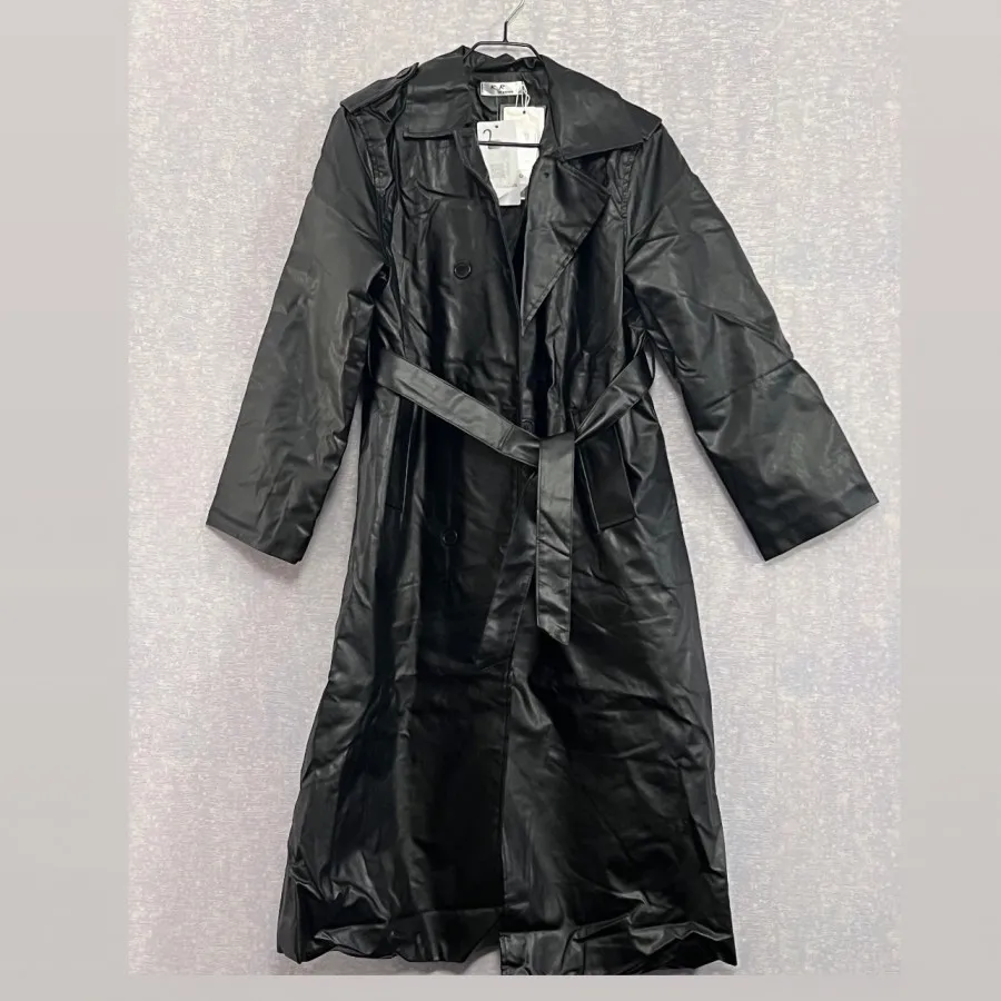 پالتوی چرم مصنوعی مشکی