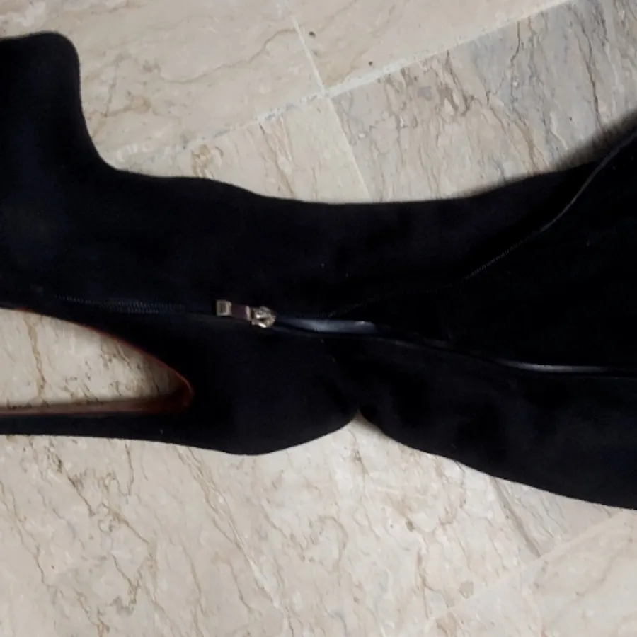 بوت جیر مشکی زیر زانو