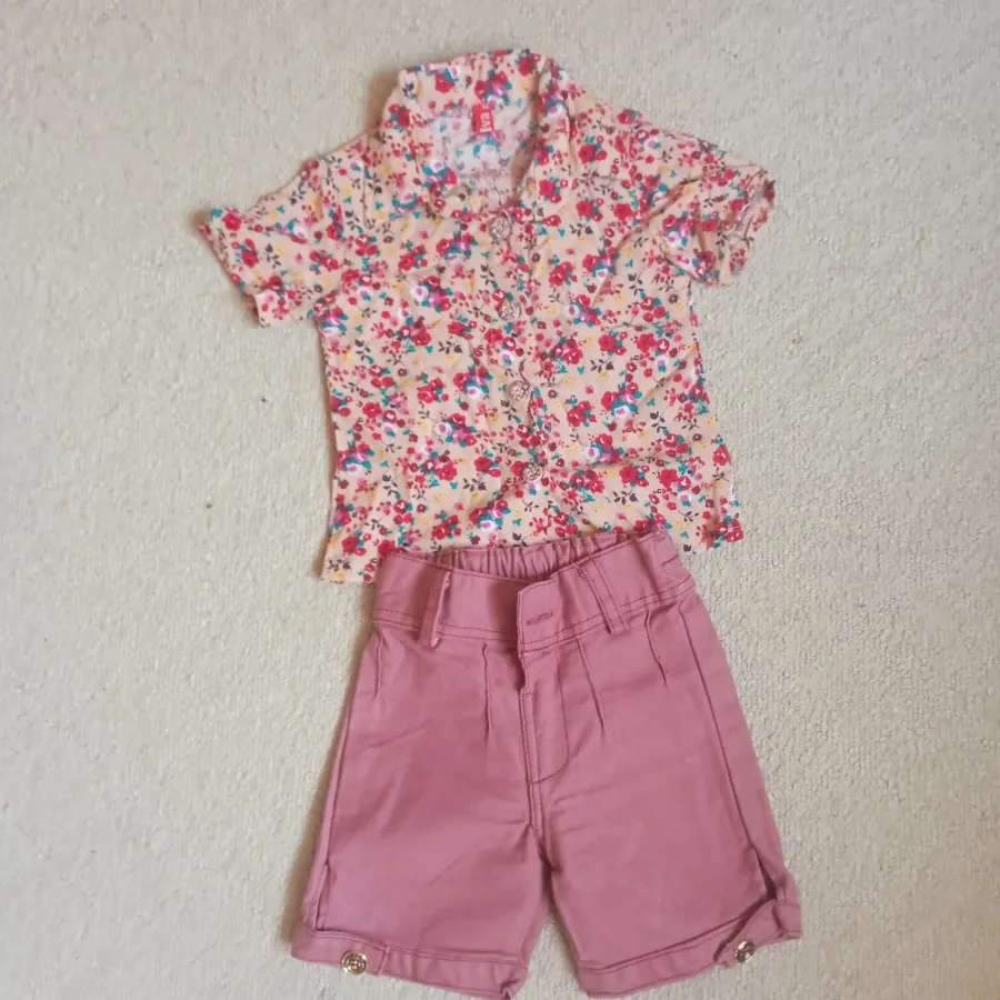 ست بلوز و شلوارک دخترانه