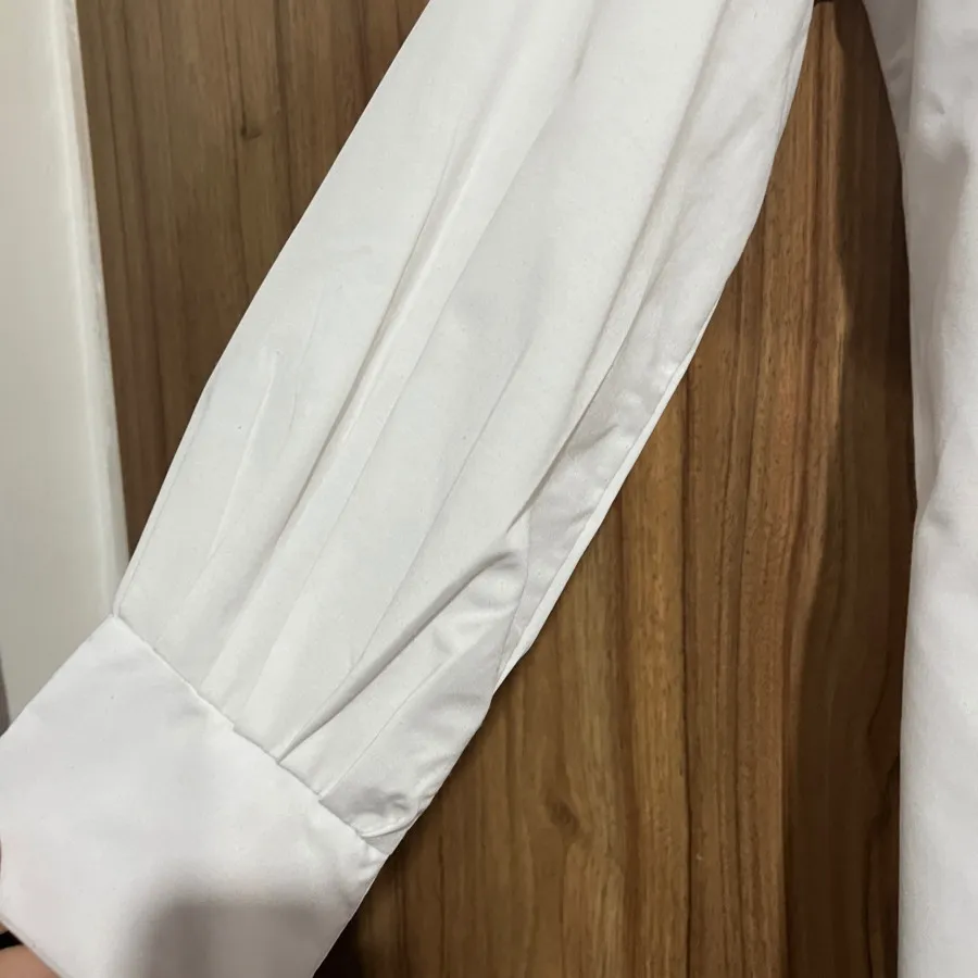 شومیز سفید+سارافون لی