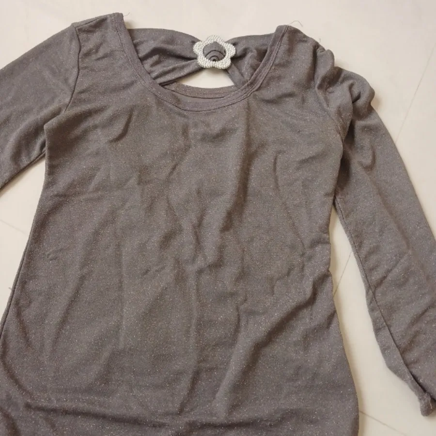 بلوز لمه خاکستری