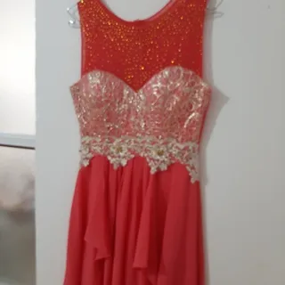 پیرهن مجلسی حریر دنباله