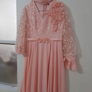 لباس مجلسی حریر و تور